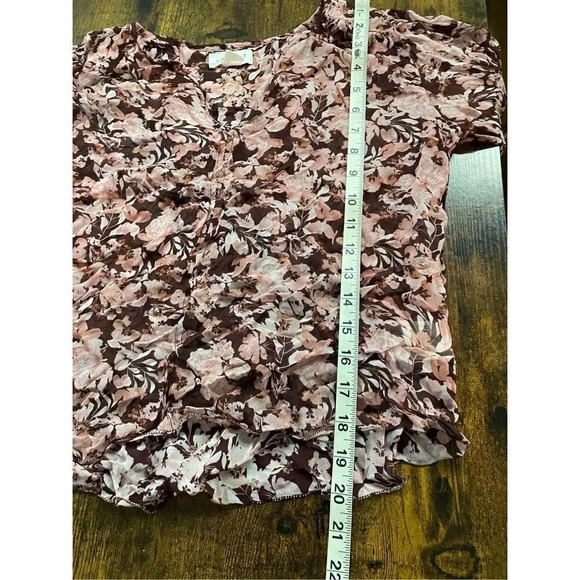 Velvet Miley Printed Boho Blouse Pink Floral  Size XS - Picture 10 of 14